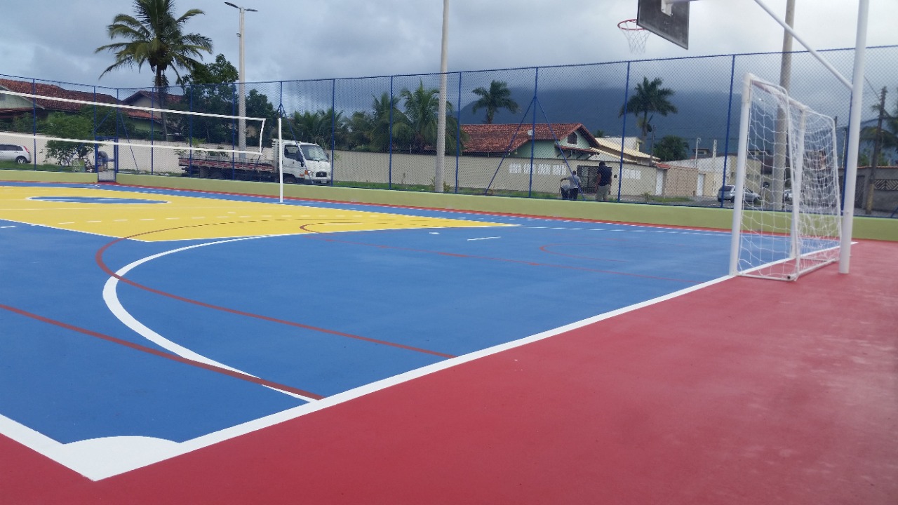 Quadras do Guaraú e Parque Daville em Peruíbe